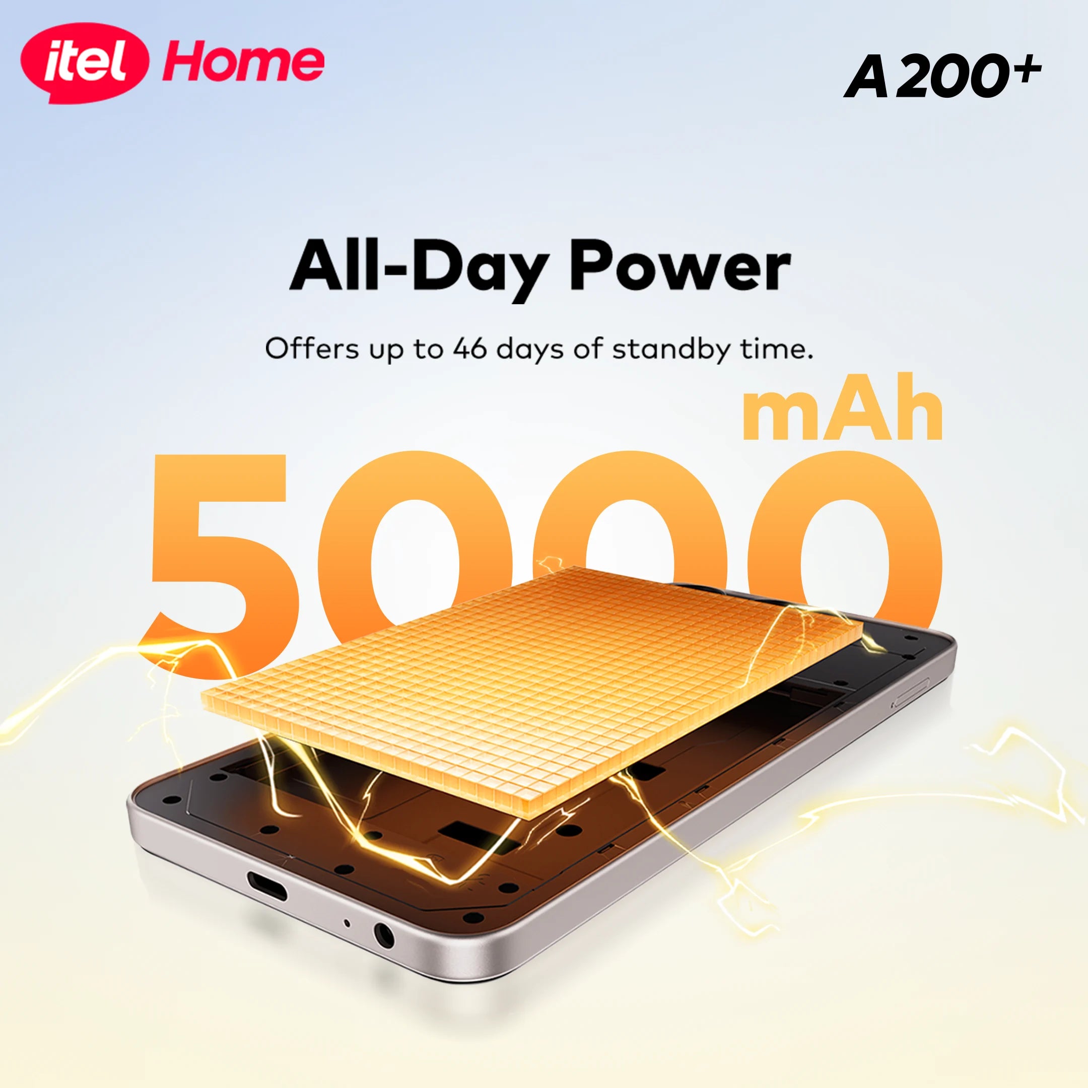 itel A200+ Smartphone | Power Your August