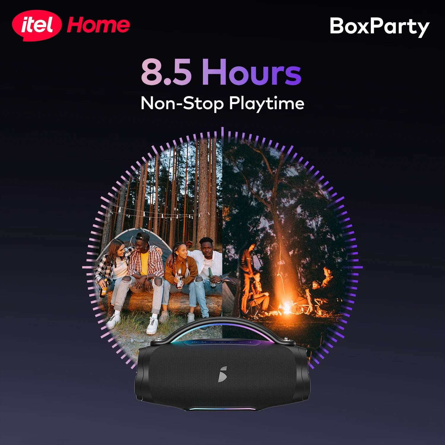 itel BoxParty 120w Portable Bluetooth Party Speaker IBS 80
