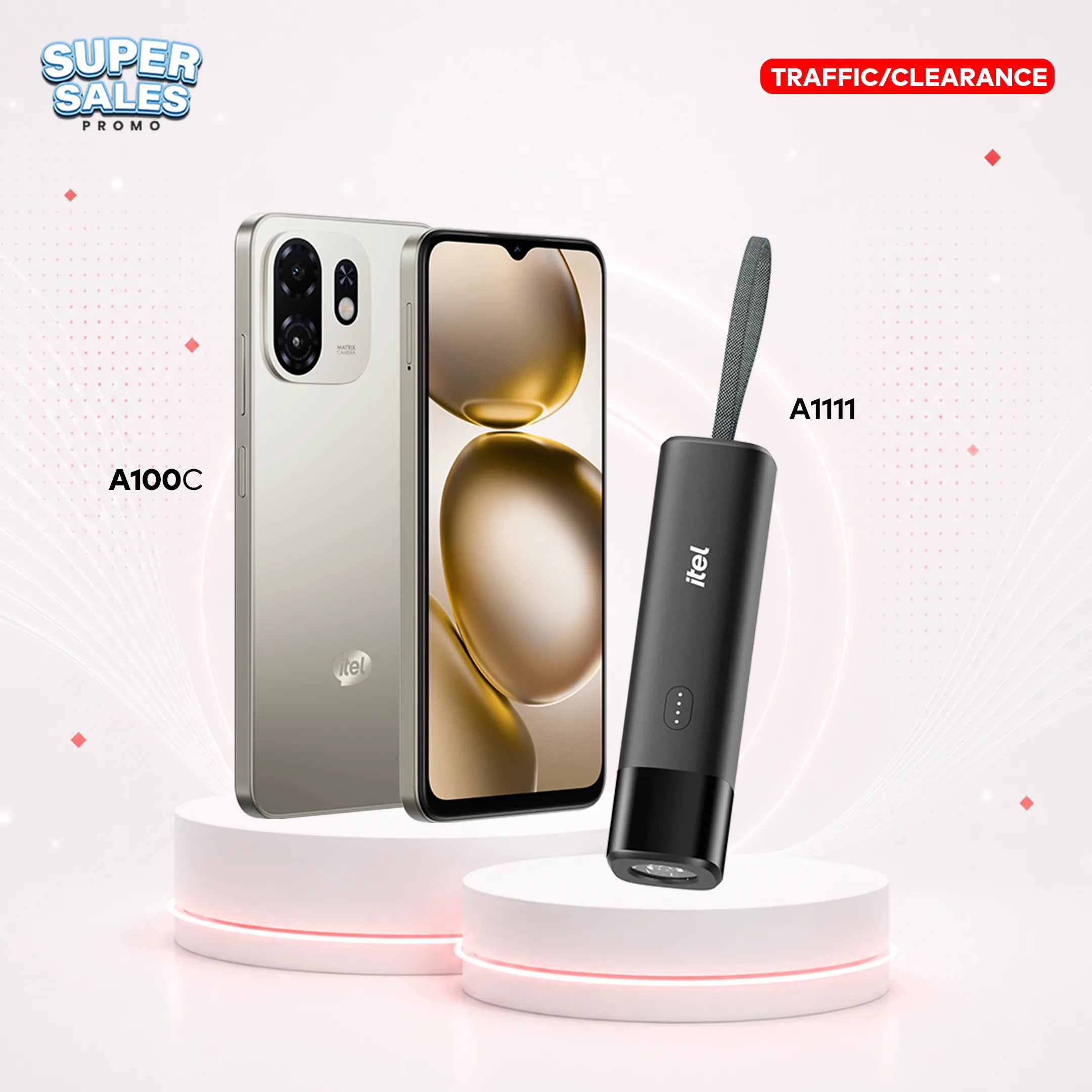 itel Smartphone A100C – 6.6" Display, 5000mAh Battery | Super Sale Promo