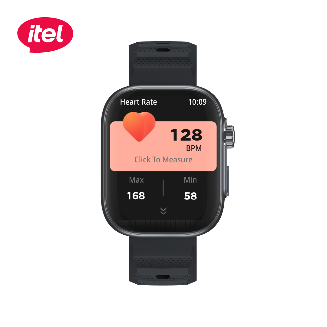 itel Smartwatch O23 StormUltra – 2.02" HD Display, Scratchproof Screen, IP68 Waterproof, Bluetooth Calling