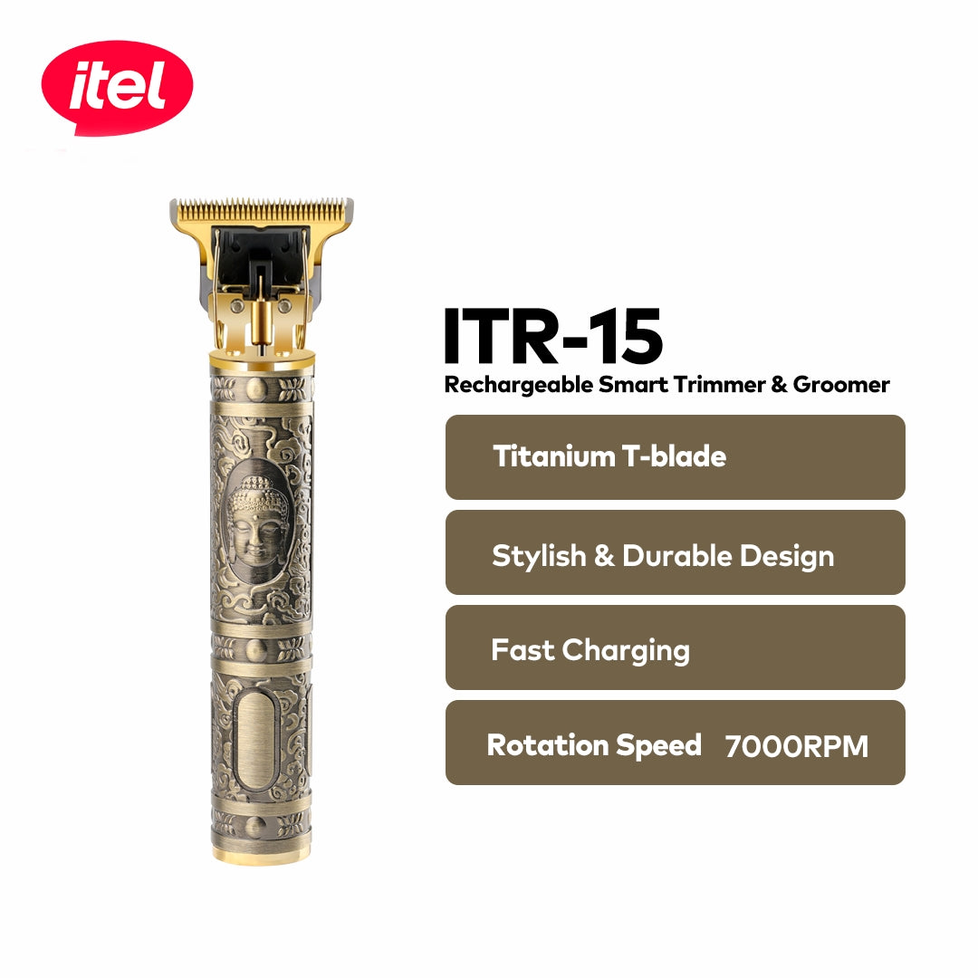 itel Rechargeable Smart Trimmer, Hair Clipping & Grooming -ITR-15